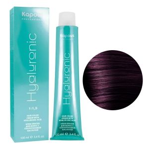 Крем-краска Kapous Hyaluronic HY 4.2 Коричневый фиолетовый 100 мл