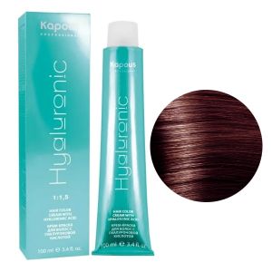 Крем-краска Kapous Hyaluronic HY 4.5 Коричневый махагоновый 100 мл