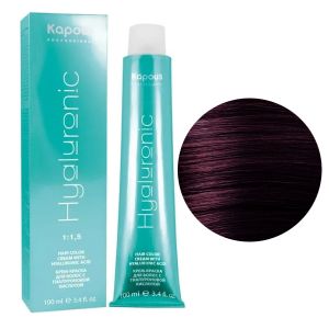 Крем-краска Kapous Hyaluronic HY 4.6 Коричневый красный 100 мл