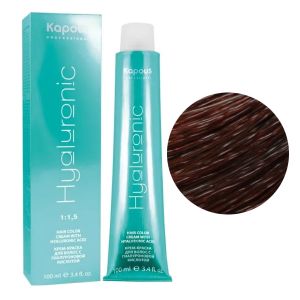 Крем-краска Kapous Hyaluronic HY 5.4 Светлый коричневый медный 100 мл