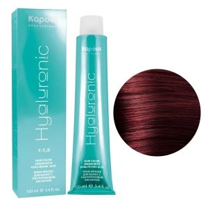 Крем-краска Kapous Hyaluronic HY 5.6 Светлый коричневый красный 100 мл