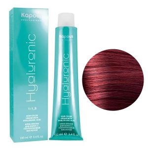 Крем-краска Kapous Hyaluronic HY 6.66 Темный блондин красный интенсивный 100 мл