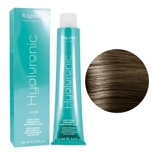 Крем-краска Kapous Hyaluronic HY 7.07 Блондин натуральный холодный 100 мл