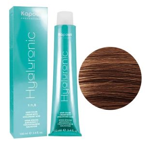 Крем-краска Kapous Hyaluronic HY 7.4 Блондин медный 100 мл