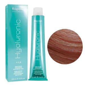 Крем-краска Kapous Hyaluronic HY 9.084 Очень светлый блондин прозрачный брауни 100 мл