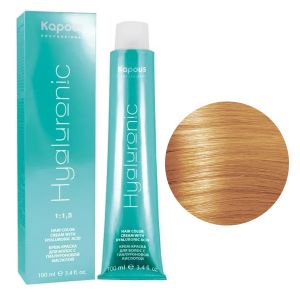 Крем-краска Kapous Hyaluronic HY 9.34 Очень светлый блондин золотистый медный 100 мл