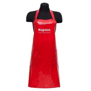 Передник лаковый красный                