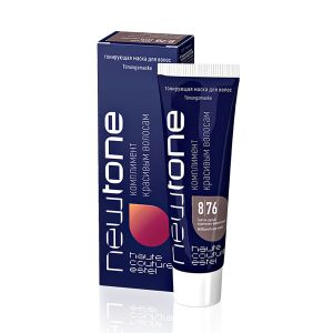 Тонирующая маска для волос NewTone Estel 8/76 светло-русый коричнево-фиолетовый 60 мл