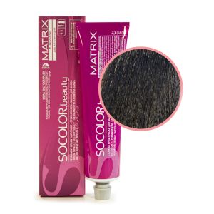 Крем-краска Matrix Socolor Beauty. 1A Иссиня-черный пепельный 90 мл