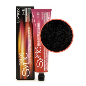 Крем-краска Matrix Color Sync. 1A Иссиня-черный пепельный 90 мл