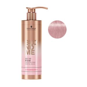 Бессульфатный смываемый тонер БлондМи BlondMe Blush Wash. Земляника 250 мл