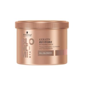 Бондинг-маска кератиновое восстановление для волос блонд BlondMe Keratin Restore Bonding Mask 500 мл