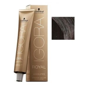 Крем-краска для седых волос Igora Royal Absolutes. 5-60 светлый коричневый шоколадный натуральный 60 мл
