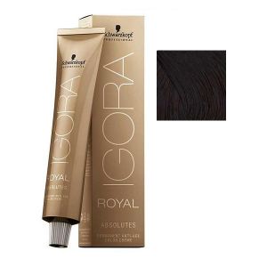 Крем-краска для седых волос Igora Royal Absolutes. 4-60 средний коричневый шоколадный натуральный 60 мл