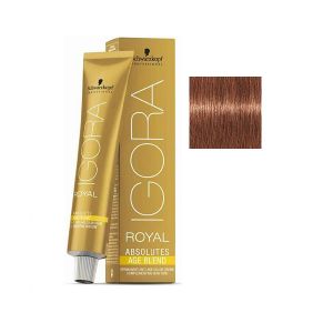 Крем-краска для седых волос Igora Royal Absolutes AgeBlend. 7-560 средний русый золотистый шоколадный 60 мл