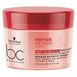 Интенсивная питательная маска Schwarzkopf BC Peptide Repair Rescue Deep Nourishing Treatment 200 мл