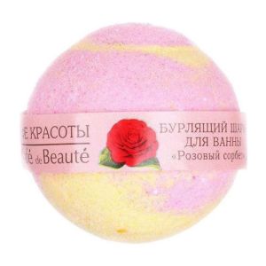 Бурлящий шарик для ванны Кафе Красоты Розовый сорбет 120 г