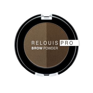 Тени для бровей Pro Brow Powder Relouis. Тон 02 taupe