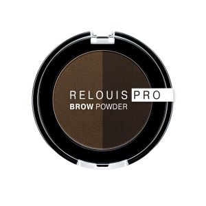 Тени для бровей Pro Brow Powder Relouis. Тон 03 dark brown