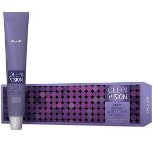 Крем-краска для бровей и ресниц + салфетки Vision Eyebrows Color Cream. Графит