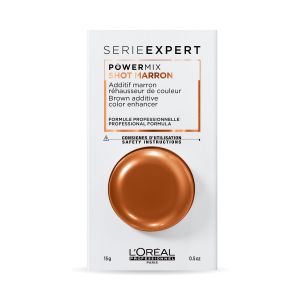 Пигмент для поддержания оттенка PowerMix Shot Marron коричневый 15 мл