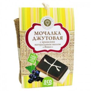 Джутовая мочалка и мыло Винное 100 г