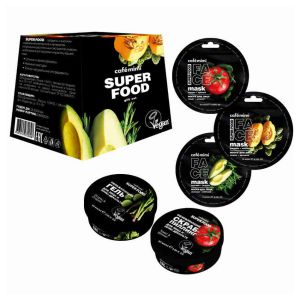Подарочный набор Super Food (3 маски для лица + Обновляющий скраб-пиллинг для лица)