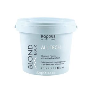 Обесцвечивающий порошок All tech с антижелтым эффектом 500 г