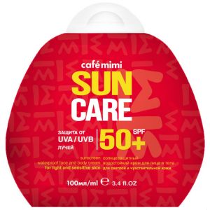 Крем для лица и тела солнцезащитный водостойкий SPF 50+ 100 мл