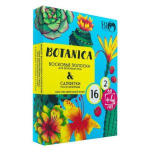 Набор для депиляции лица Botanika 16 полосок + 2 салфетки